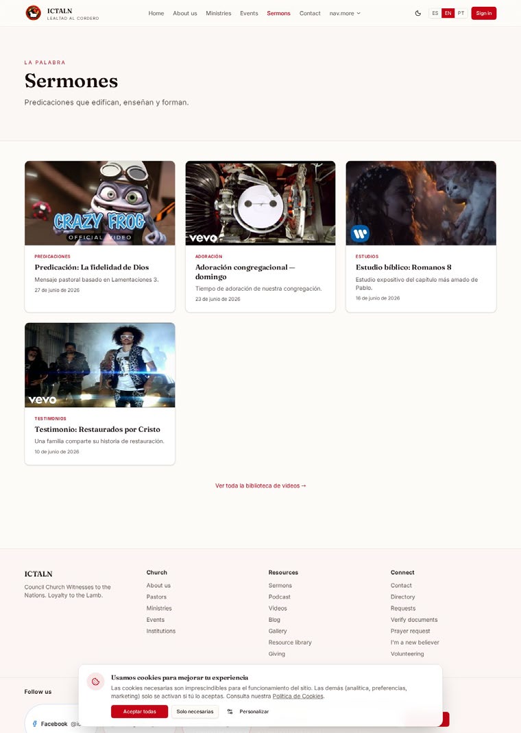 Biblioteca de prédicas — En vivo y sermones en EDIFICA 360